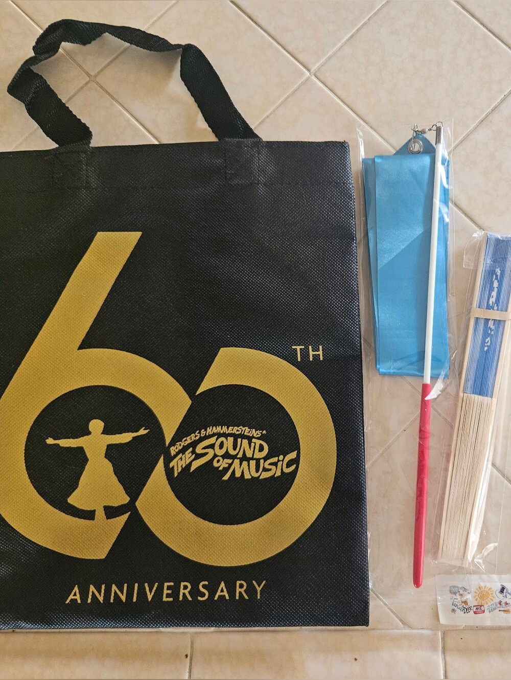 The Sound Of Music - 60th Anniversary Black & Gold Tote Swag Bag